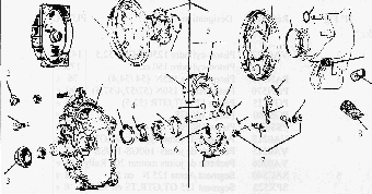 Eclaté tambour de roue